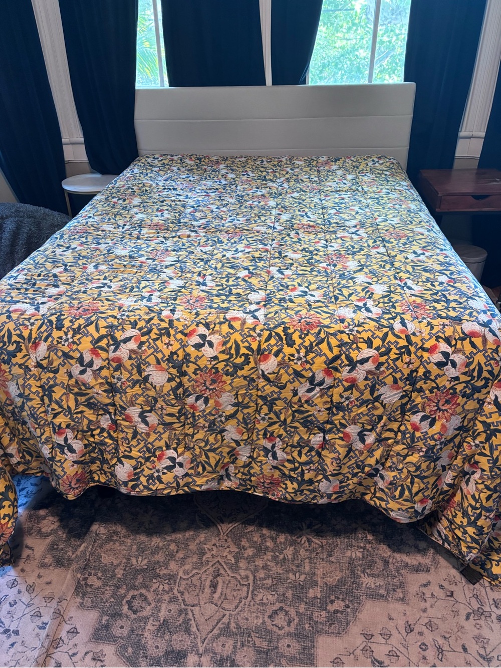 Vintage Ralph Lauren King Size Comforter Rare Ginger Peach Pattern